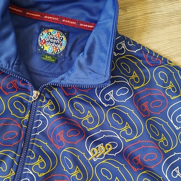 Gino Green Global Other - Gino Green Global Windbreaker Jacket Men's Size 5XL